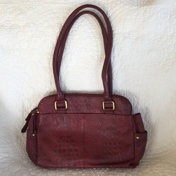 Great American Leatherworks Bags Burgundy Leather Purse Poshmark